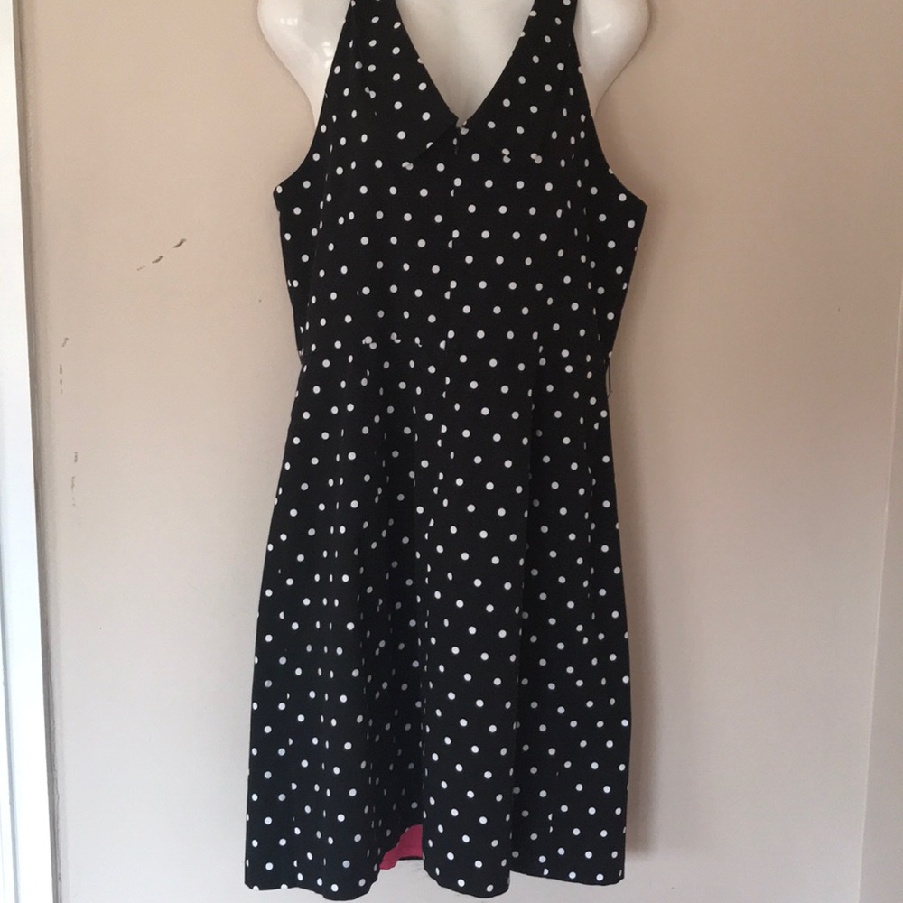 White House Black Market polka dot dress